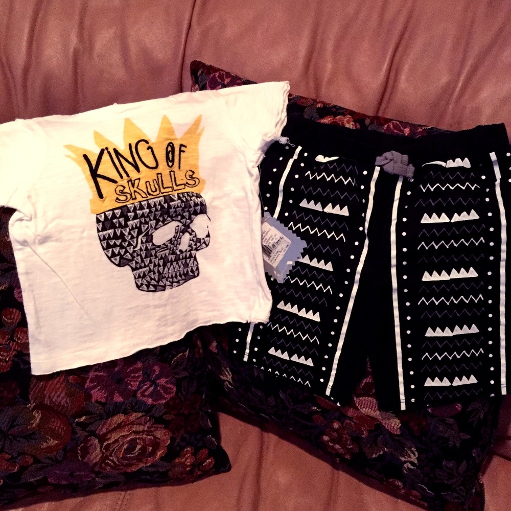 Amy Coe King of Skulls Boys Short Set